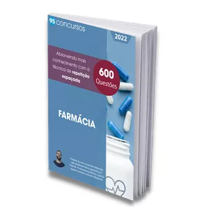 Imagem de capa para o Ebook 600 Questões de Farmácia Concurso 