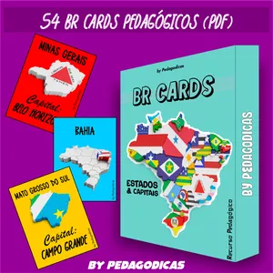 Imagem de capa para o Ebook BR CARDS - Estados e Capitais do Brasil