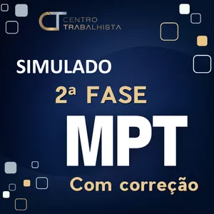 Imagem de capa para o Curso online Simulado 2ª Fase MPT - Com correção