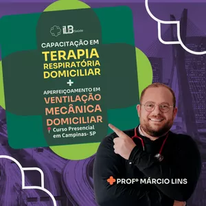 Imagem de capa para o Evento presencial Curso Presencial | Capacitação em Terapia Respiratória + Aperfeiçoamento em Ventilação Mecânica Domiciliar em Campinas-SP