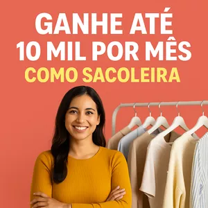 Imagem de capa para o Curso online Ganhe até 10 mil por mês como Sacoleira