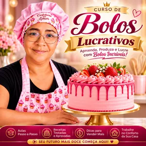 Imagem de Curso De Bolos Lucrativos criado por TANIA RIBEIRO DA GAMA SILVA na hotmart