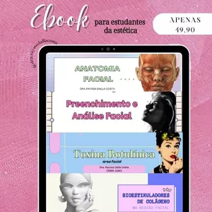 Imagem de capa para o Ebook  E-book- Estética Facial - Anatomia e Procedimentos Avançados