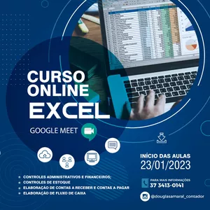 Imagem de capa para o Curso online Excel com práticas Administrativas