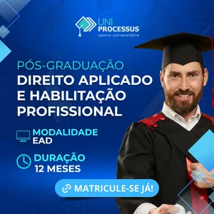 Imagem do curso Pós-graduação em Direito Aplicado e Habilitação Profissional+OAB 1º FASE