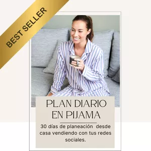 Imagen de portada para Curso online Plan Diario en Pijama. Vende con tus redes.