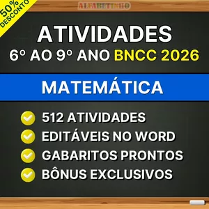 Imagem de MATEMÁTICA - Atividades do 6º ao 9º ano - BNCC 2026 criado por ALFABETINHO na hotmart