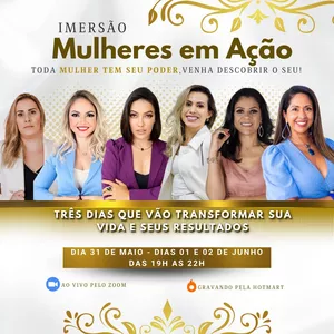 Imagem de capa para o Evento online Mulheres em Ação