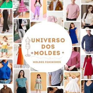 Imagem de capa para o Ebook MOLDE EM PDF KIT DE MOLDES FEMININOS 
