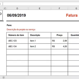 Imagem de capa para o Curso online Excel da Fatura que calcula o Total