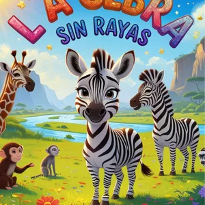 Imagen de portada para Ebook Cuento Digital Infantil - "La Cebra sin Rayas" 