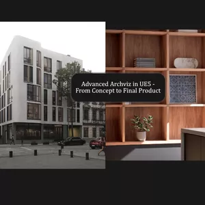 Cover image for Online course Advanced Archviz in UE5 - From Concept to Final Product