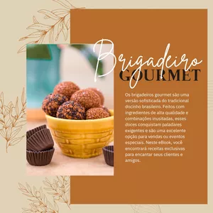 Imagem de capa para o Ebook Brigadeiro Gourmet