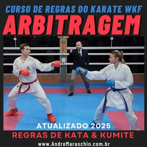 Imagem de capa para o Curso online ARBITRAGEM E REGULAMENTO DO KARATE WKF 2025