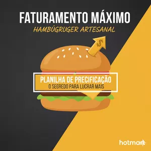 Imagem de capa para o Ebook Planilha de Precificação para Hambúrguer Artesanal – Cobre Certo e Lucre Mais