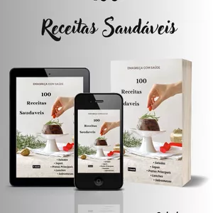 Imagem de 100 Receitas Saudáveis criado por Ricardo R. Matos na hotmart