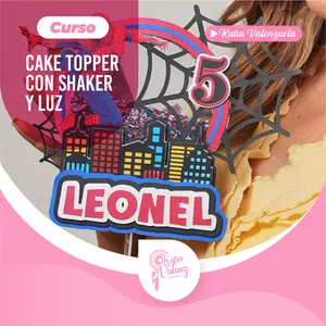 Imagen de portada para Curso online Curso de Cake Topper con Shaker y Luz