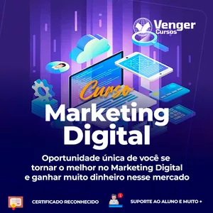 Imagem de Curso de Marketing Digital criado por Venger Cursos na hotmart