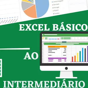 Imagem de capa para o Curso online EXCEL BÁSICO AO INTERMEDIÁRIO