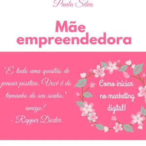 Imagem de capa para o Ebook Mãe empreendedora 