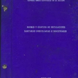 Imagen de portada para Ebook Instalaciones Sanitarias Argentinas Normas y Graficos 