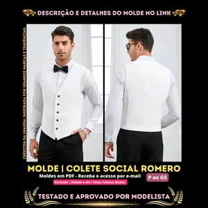 Imagem de capa para o Curso online ✨[Molde em PDF] - Colete Social Romero. ID 3963059 [P ao G5]✨
