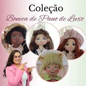 Imagem de capa para o Curso online Coleção Boneca de Pano de Luxo 