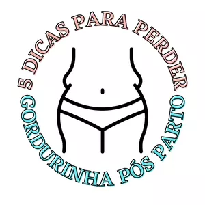 Imagem de capa para o Ebook 5 dicas para perder a gordurinha após o parto