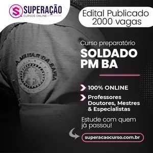 Imagem do curso Polícia Militar da Bahia  - Curso Preparatório para Soldado
