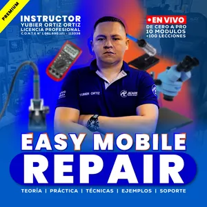 Imagen de portada para Curso online EASY MOBILE REPAIR (Las bases infalibles para diagnosticar y reparar celulares en tiempo record).