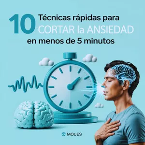 Imagen de portada para Ebook 10 Técnicas Rápidas para Cortar la Ansiedad en Menos de 5 Minutos