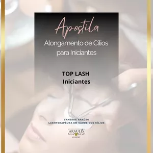 Imagem de capa para o Ebook Apostila TOP LASH INICIANTES em alongamento de cílios