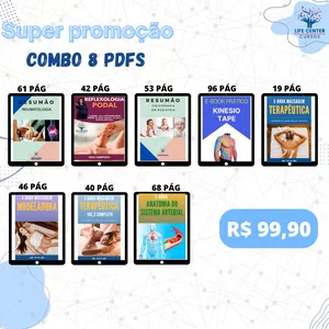 Imagem de capa para o Ebook Combo 8 E-BOOKs saúde e estética 