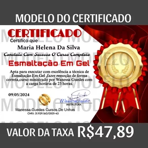 Imagem de capa para o Curso online Certificado Esmaltação Em Gel 0.2