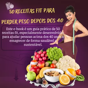 Imagem de 50 Receitas Fit Para Perder Peso Depois Dos 40 criado por Marco Aurélio Pereira na hotmart
