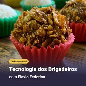 Imagem de capa para o Curso online Tecnologia dos Brigadeiros com Flavio Federico