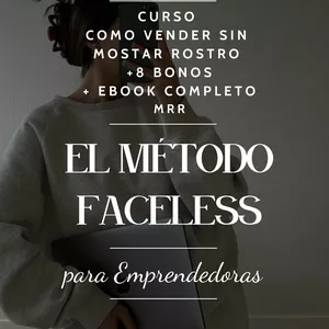 Imagen de portada para Ebook El método Faceless para Emprendedoras - MRR + Bono Mentalidad Emprendedora