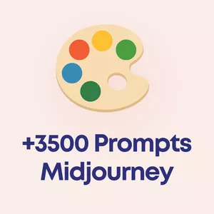 Imagem de capa para o Ebook +3500 Prompts Midjourney