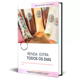 Imagem de capa para o Ebook Renda Extra com Geladinho Gourmet