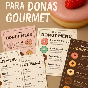 Imagen de portada para Ebook KIT CON 5 HOJAS DE MENÚ EDITABLES