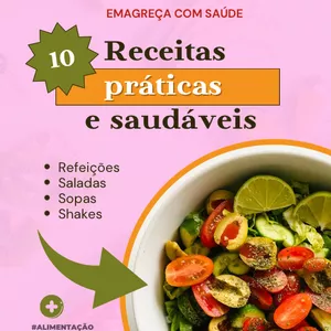 Imagem de capa para o Ebook Desafio Emagreça de Forma Saudável 