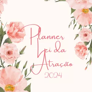 Imagem de capa para o Ebook Planner Lei da atração 