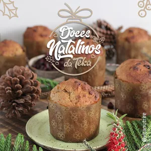 Imagem de capa para o Curso online Doces Natalinos da Teka - Adoçados com Frutas, Sem Glúten e Veganos