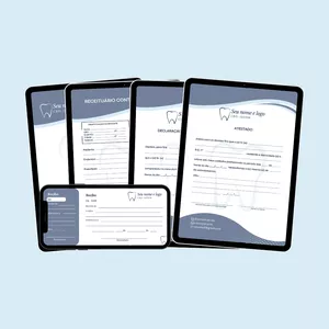 Imagem de capa para o Curso online Templates Editáveis - Papelaria para Dentistas