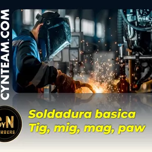 Imagen de portada para Curso online Soldadura basica Tig, mig, mag, paw + Guia una completa guia en pdf