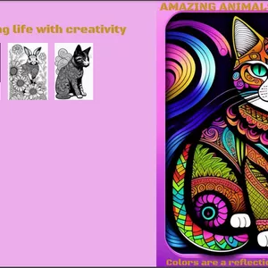 Cover image for Ebook Amazing animals to color