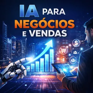 Imagem de capa para o Ebook IA Para negócios e Vendas 