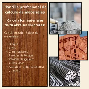 Imagen de portada para Curso online Plantilla profesional de cálculo de materiales