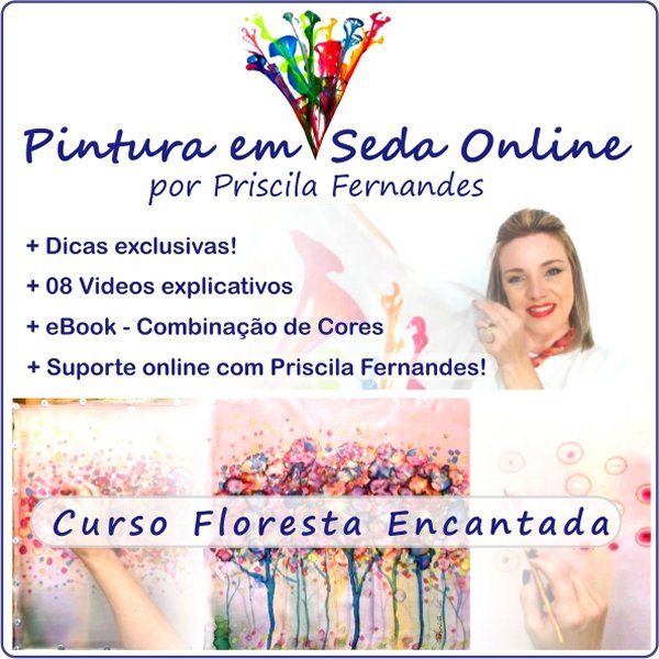 Imagem de Curso de Pintura em Seda - Floresta Encantada. criado por Priscila na hotmart