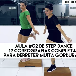 Imagem de capa para o Curso online Aula #02 de Step Dance com a Prof. Keila Ferraz